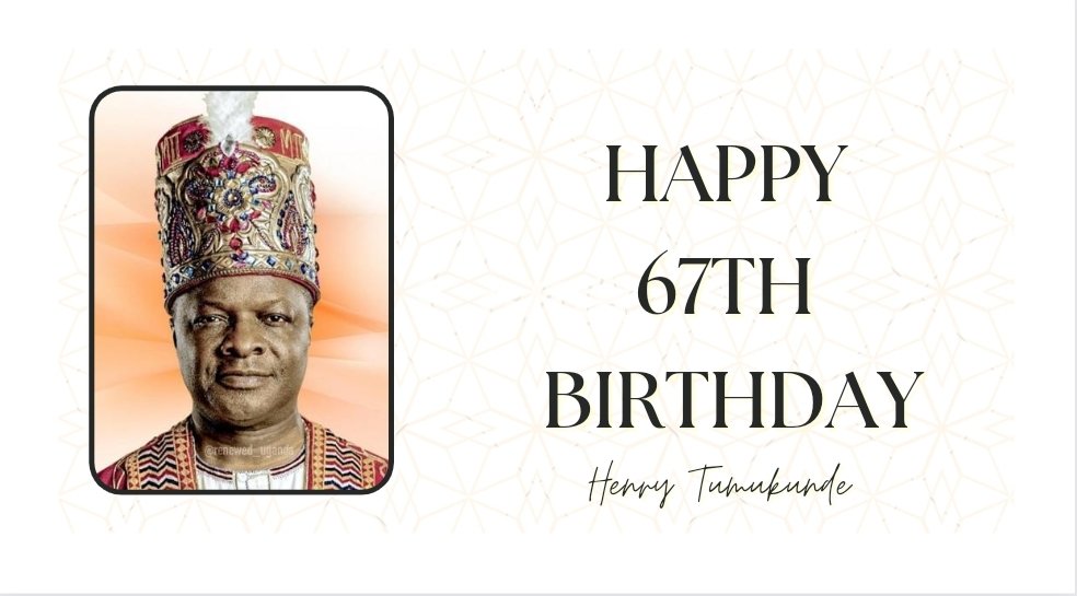 Tumukunde_'s tweet photo. I would like to wish HM Kabaka Ronald Muwenda Mutebi II a happy and blessed birthday. May God continue to protect you and grant you many more years.
@BugandaOfficial https://t.co/SOJufjLKhp
