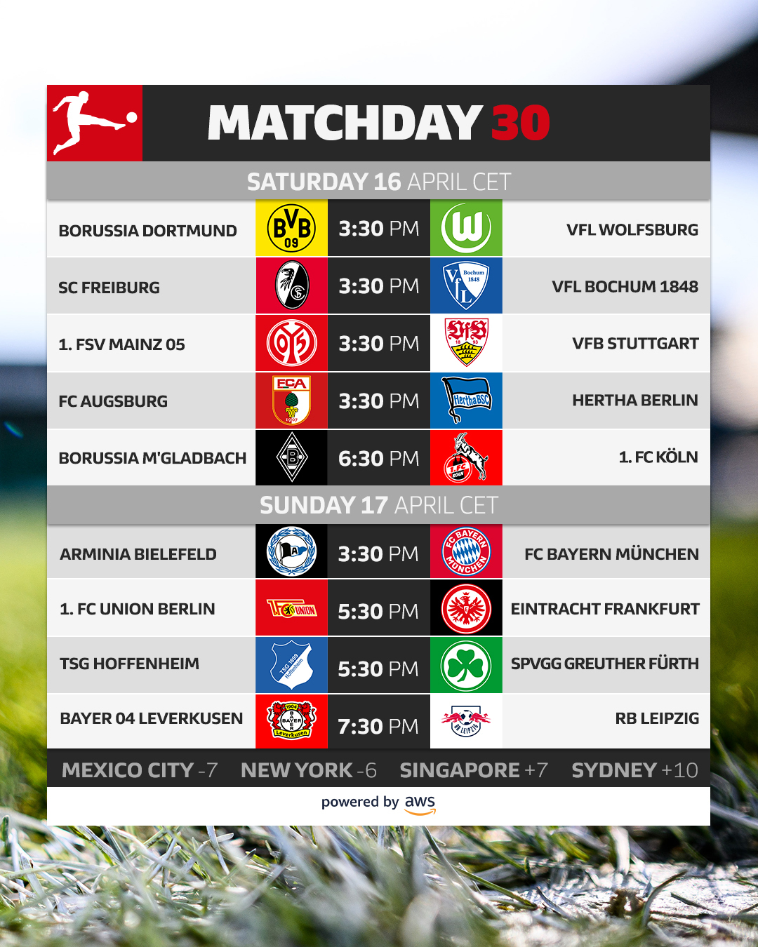 Bundesliga English on Twitter: "A fresh set of #Bundesliga fixtures to ...