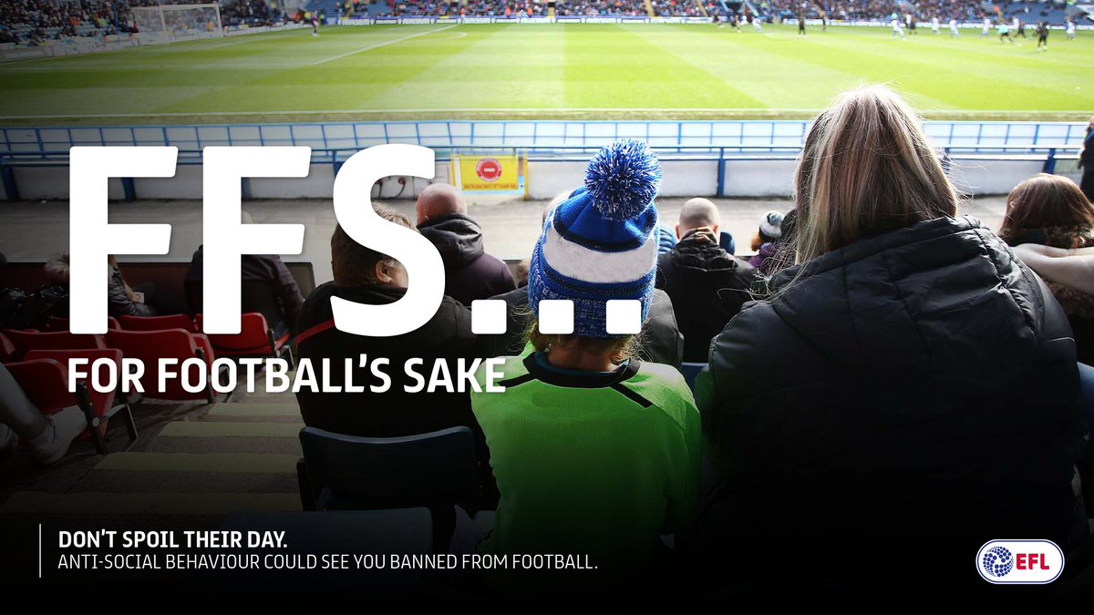 WBA's tweet photo. Football is for all of us. ⚽️
Don't ruin the day for other supporters and yourselves with anti-social behaviour.
#ForFootballsSake | #EFL https://t.co/dTutMjd1Jh