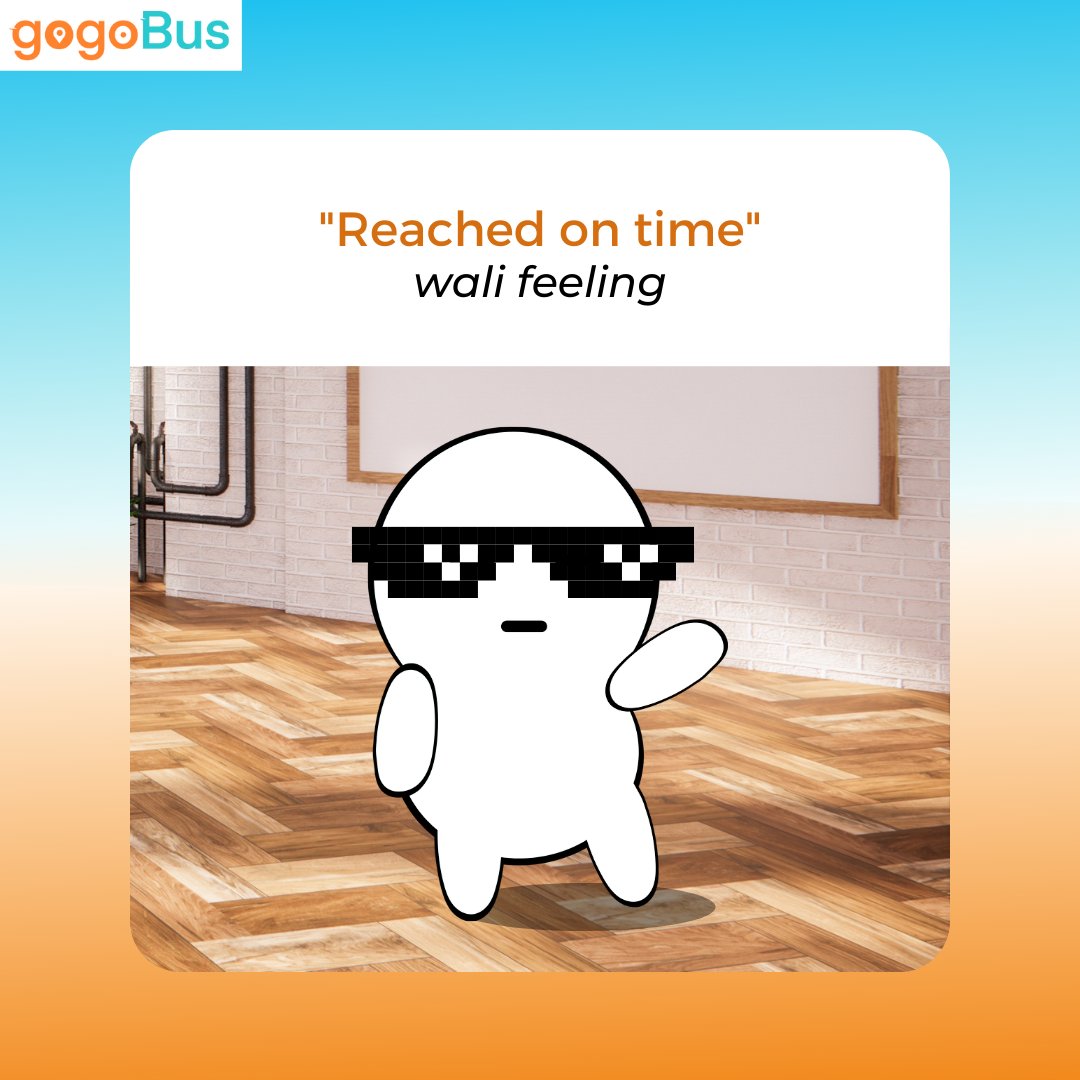 gogoBusGlobal's tweet photo. Do you remember when you had this feeling last time?
Worry not! Now feel it all the time without being late.
Download the gogoBus app now
.
.
#gogobus #gogobusdaily #gogobustrending #gogobusapp #gogolife #meme #memes #memesdaily https://t.co/ihKNgnUO9y