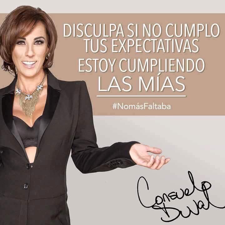 “Disculpa si no cumplo tus expectativas, estoy cumpliendo las mías.” #TeQuiero #Dios. #UsaCubrebocas #FelizMiércoles #ConsueloDuval
