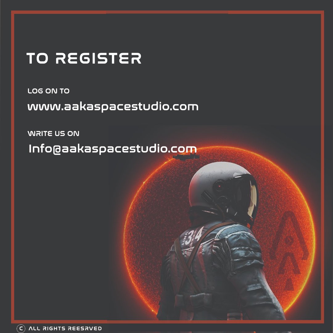 AakaSpace's tweet image. We are looking for the space nerd budding architects among you. With AAKA Space Studio&apos;s Student Associate Program, join us and be a part of our space architecture community. And to register yourself for the program click on  aakaspacestudio.com/copy-of-regist…. 
#spacearchitect #space