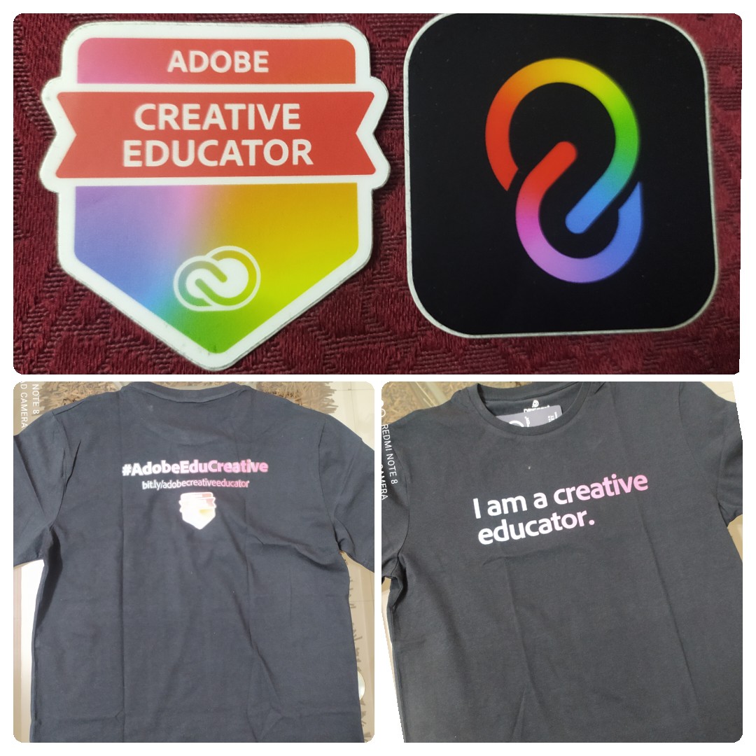 Thanks <a href="/AdobeForEdu/">Adobe For Education</a> <a href="/ieshasharma/">Iesha Sharma #AdobeEduCreative #adobeforedu</a> <a href="/MsClaraGalan/">Clara Galán</a> for the awesome swag..I am a creative educator..❤️🎉💃🎊
#AdobeEduCreative <a href="/AdobeCCExpress/">adobeexpress1</a>