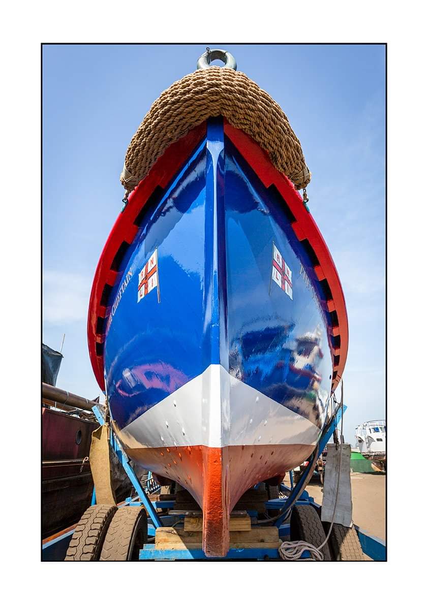george_fisk's tweet photo. The Chieftain #lifeboat #greatbritishcoast #trips #faversham #favershamcreek #ironwharfe #outofthewater #chieftain #historic #angle #vintagelifeboat  @GoWhitstable @WhitstableLive @WhitstableHarbr https://t.co/LWzQP4FtL0