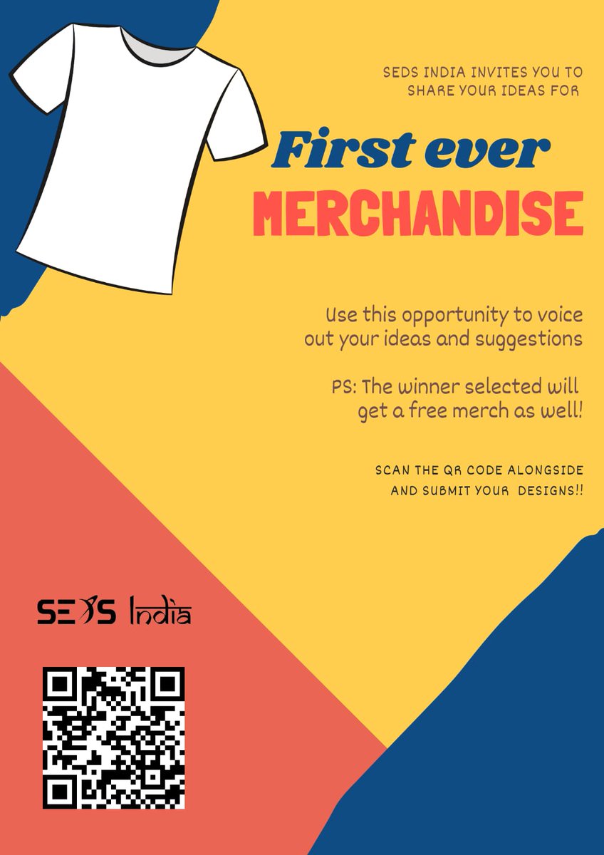 Heyy SedsIndians out there!
Seds India introducing it's first ever merchandise. The best idea will be rewarded with free merchandise. ‼️The forms will be closed by April 25th ‼️Click here to exhibit your creativity.
bitly.ws/qiJp