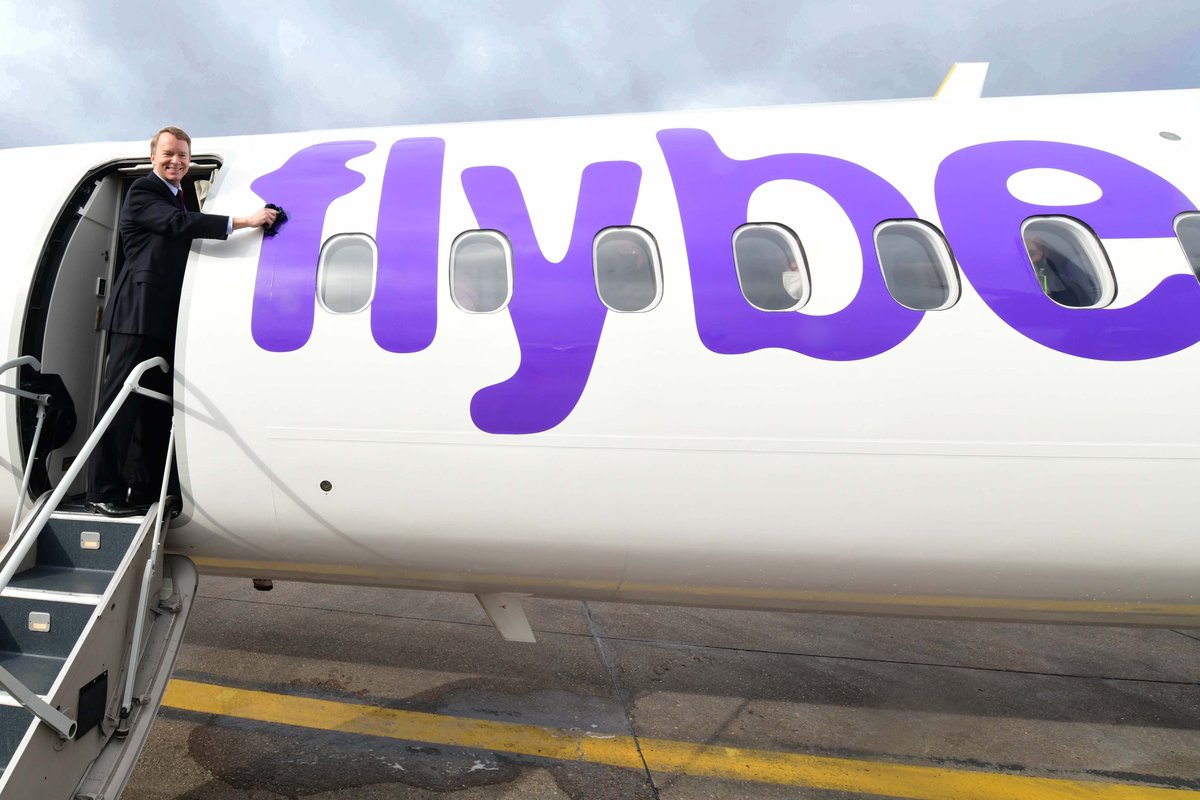 Welcome back to #Brum @flybe. Great to see your inaugural flight departing from @bhx_official to @BELFASTCITY_AIR this morning. 

Looking forward to reading about your expansion over the coming months.

#Letsflybe