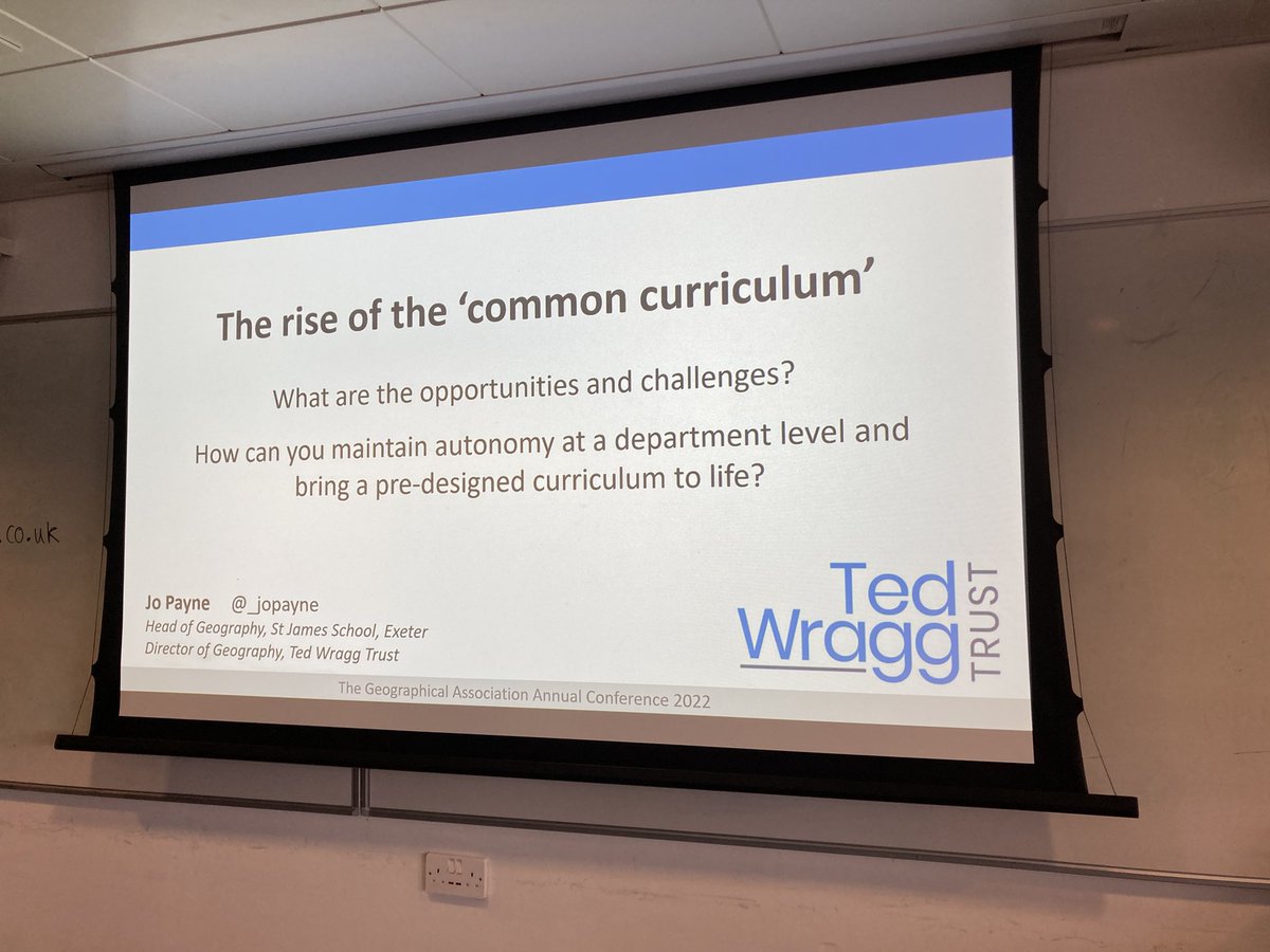 Ready for my session on the rise of a common curriculum across Trusts and the opportunities and challenges that brings. Join me in 32 MS 01 #GAConf22