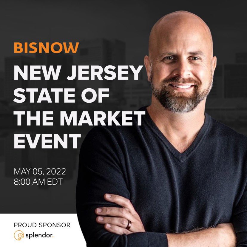 Finally getting back out into the world for in-person meetings and events. <a href="/Bisnow/">Bisnow</a>’s New Jersey State of the Market event is a can’t miss.

More here: bisnow.com/events/new-jer…

#Splendor #BISNOW #NJStateOfTheMarket #NJBusiness