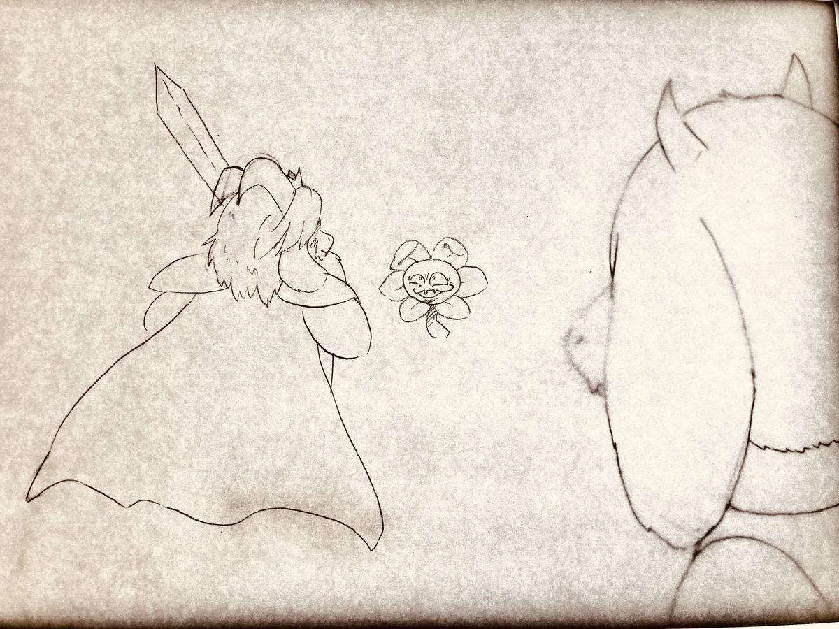 アズゴアとトリエルとフラウィ
 #UNDERTALE 