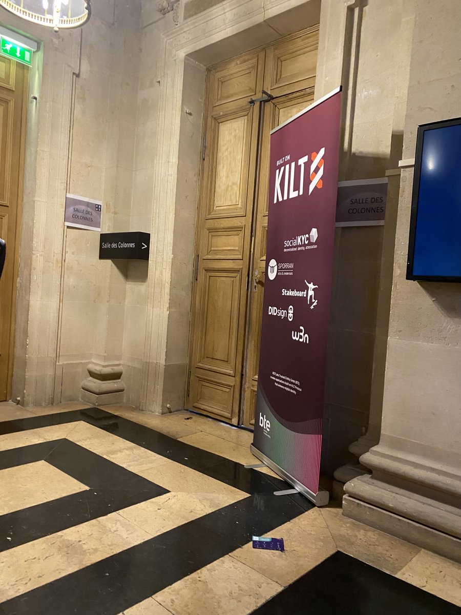 KILT workshop at Paris Blockchain Week is full and doors are closed :-)