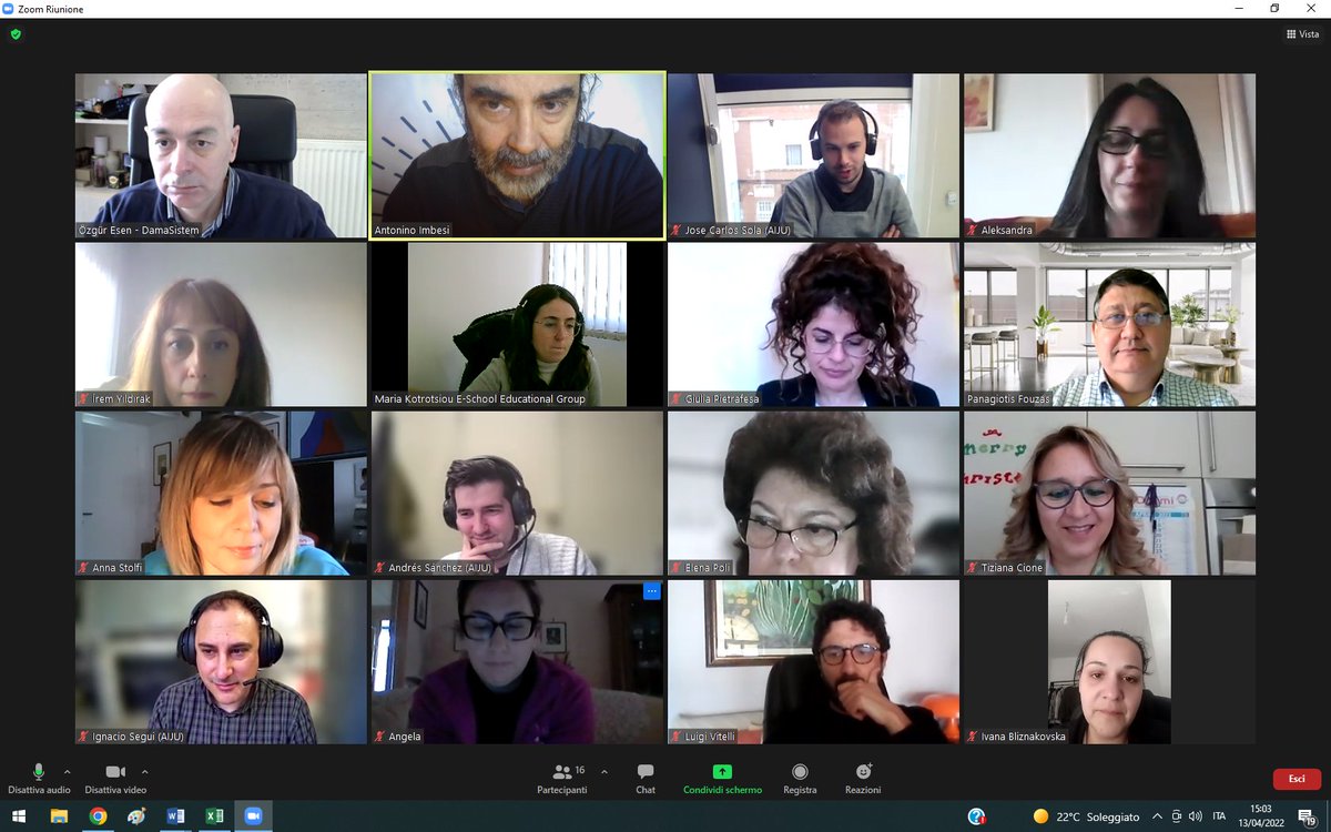 EUROPEDIRECTBAS's tweet photo. Oggi 4° TPM online del progetto #LearnEU #ErasmusPlus #Ka2 per parlare di report intermedio, risultati del training in Portogallo e per pianificare il prossimo training in presenza in Romania alla fine di maggio https://t.co/3hEKDzLp0t
