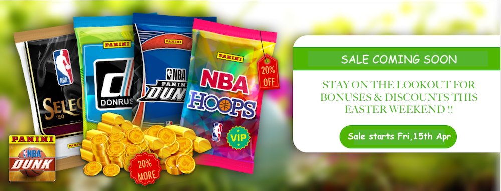 PaniniDigital's tweet photo. Get ready for Easter exclusives and Sales all weekend long on Dunk and Blitz https://t.co/iq2owhoFuU