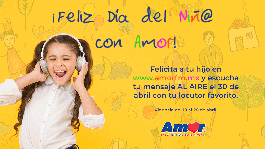 AmorEnTuRadio's tweet photo. 👧🏻 Este 30 de abril 👦🏻 sorprende a los peques de casa con una felicitación AL AIRE en Amor FM. 🎈 ¡Regístrate en este enlace y participa! 👇

https://t.co/Dm7Ed394wg https://t.co/PJcyGtYZDR