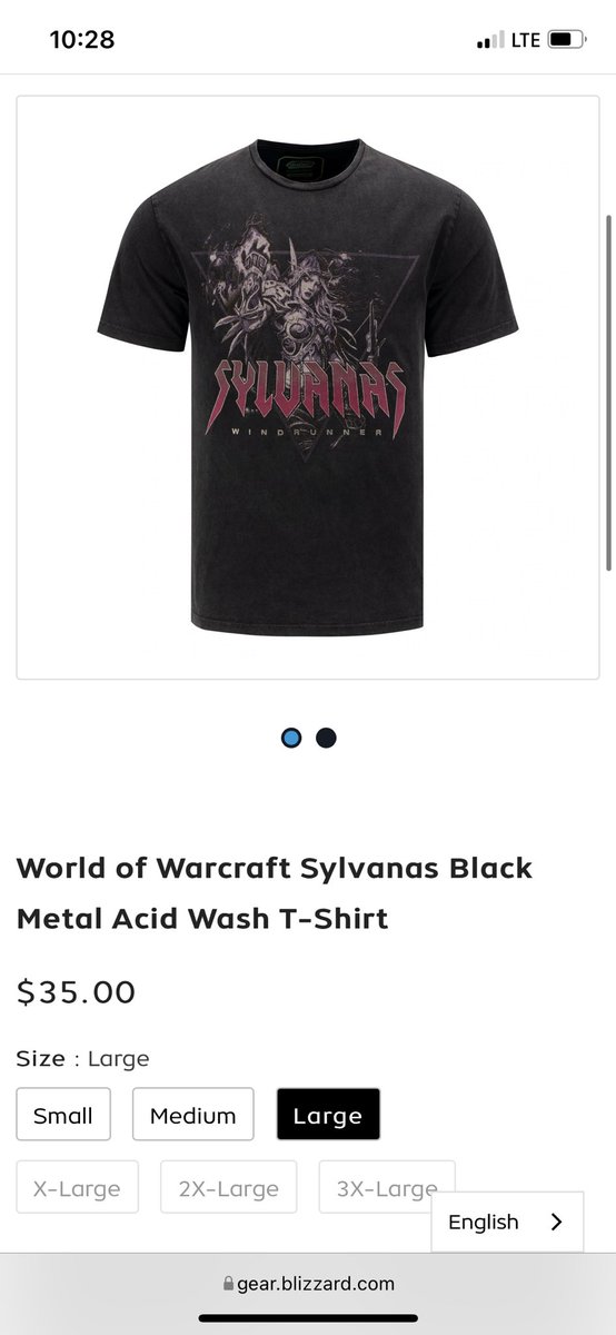 DwarfWarlock's tweet photo. I had to purchase this super cool #Sylvanas tee after reading about her in the new #wow book. I absolutely love what they did with her lore! https://t.co/ZKsp0Q9ZJE