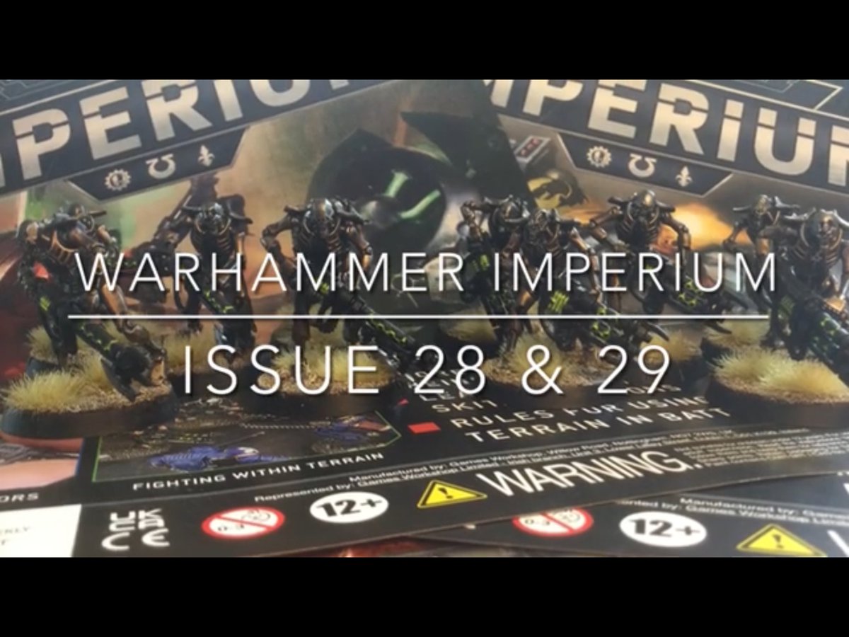 tiffanyszoneuk's tweet photo. Hey lovely people. Review video for Warhammer Imperium Issues 28 &amp; 29 is now on my channel. 

https://t.co/K89aJRiuHK
#warhammerimperium #necronwarriors #paintscheme #issue28 #issue29 #warhammer40k #warhammercommunity #spacemarines #sistersofbattle #admech #hachette #partworks https://t.co/YZQFSVlB64
