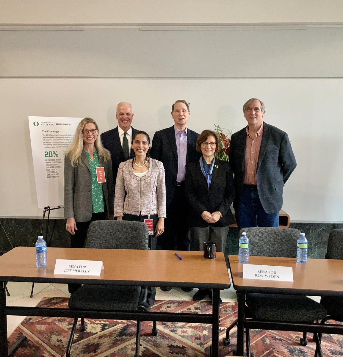 Thanks to Senators Wyden and Merkley and congresswoman Bonamici for their efforts to address the mental health needs of children and youth. We at the Ballmer Institute look forward to supporting their work childrensbehavioralhealth@uoregon.edu