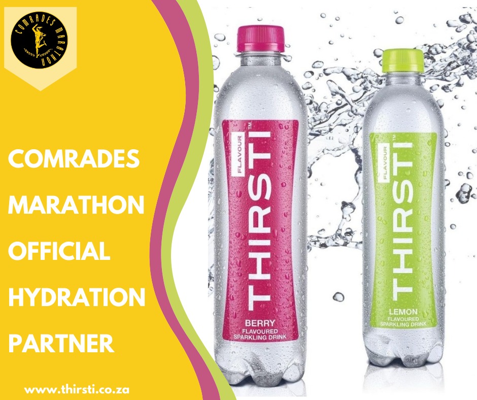 ComradesRace's tweet photo. Add flavour to your training for #Comrades2022 with some refreshing flavours from @ThirstiW . The top spring water brand is the exclusive Hydration Partner to #TheUltimateHumanRace. 

#TheReturn 
#SishayIbuya 
#Thirsti 
#ComradesHydrationPartner https://t.co/vaR9REbeu9