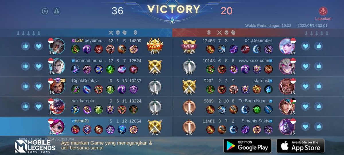 igusti_rustan's tweet photo. Ayo bergabung dengan tim saya, tantang semua Player MOBA terbaik bersama! 
https://t.co/16PoQsa9aN https://t.co/Q8oqLdzPi0