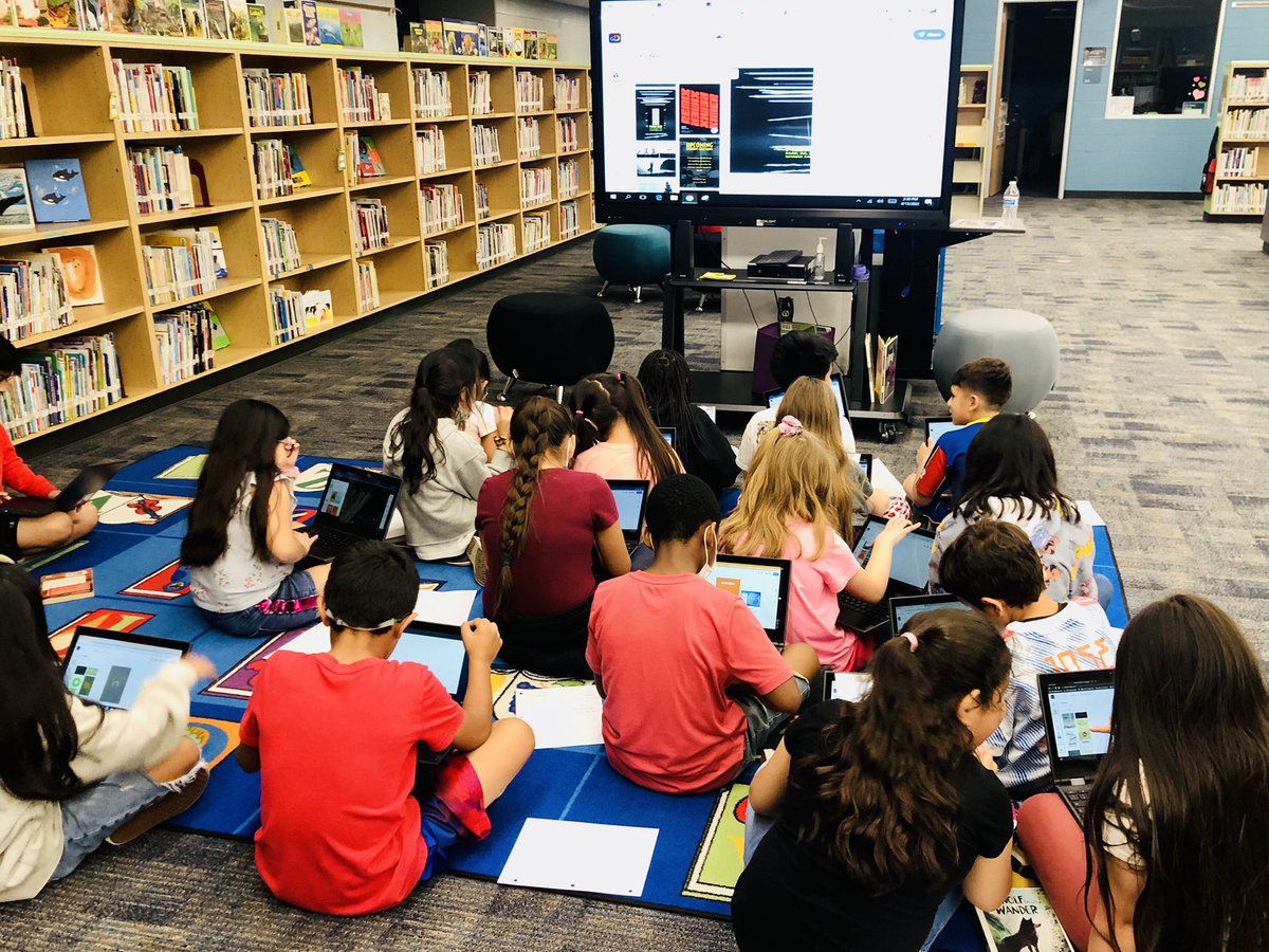 3rd graders exploring &amp; publishing in #AdobeEduCreative, after drafting “I am” poems for #poetrymonth. #LibraryPromise <a href="/KohrvilleKISD/">Kohrville Elementary</a> <a href="/KleinLibraries/">Klein ISD Libraries</a> #KleinISDPRSquad #KohLibApr22 <a href="/CK_Sanchez2/">Christine Sanchez</a> <a href="/MrsMcAllister33/">Mrs. McAllister</a> <a href="/MrsOAviles/">Olinvi Aviles</a> <a href="/MrsDeaton_/">Mrs. Deaton</a> <a href="/RuffinKristin/">Kristin Ruffin</a>