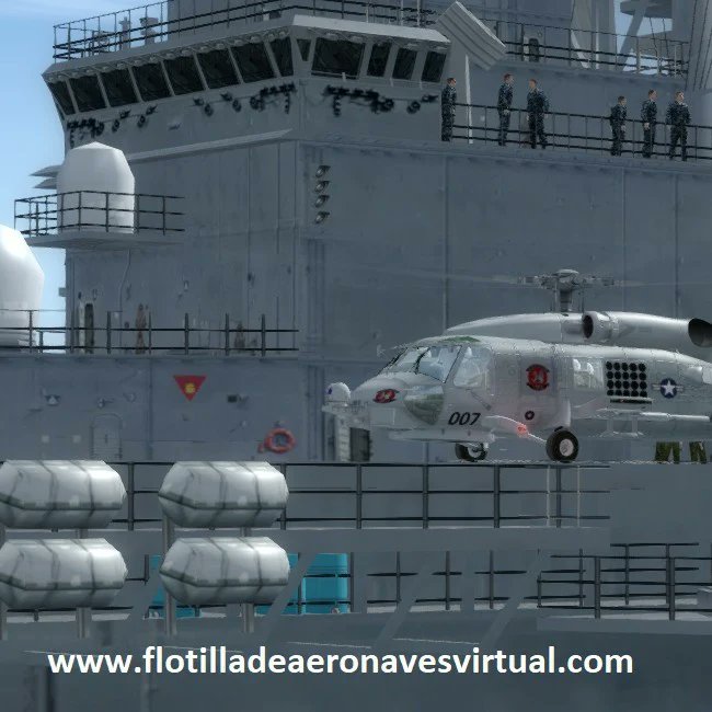 FLOANVirtual's tweet photo. #MH60RCombatReady⚔️🚁 Vuelo de un 🚁#MH60RSeaHawk del #HelicopterMaritimeStrikeSquadron40 (#HSM40) #Wolves🐺 de @USNavy⚓🇺🇸en #NASMayport (#KNRB #Florida #USSAmerica #LHD6); allí nos capacitamos para volar los 🚁 de la #DecimaEscuadrilla de @Armada_esp⚓🇪🇸de nuestra @FLOANVirtual https://t.co/KctRIDKuw3