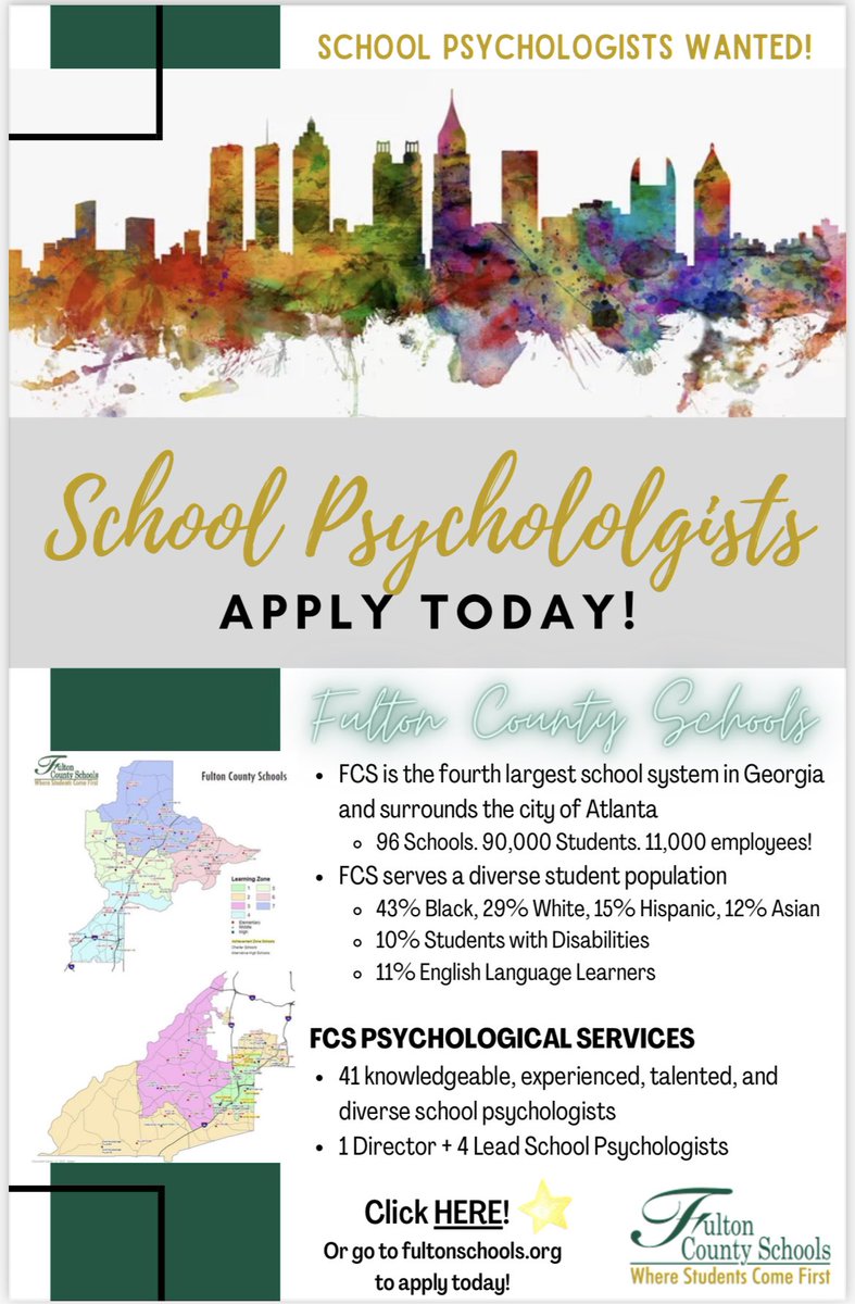 FCSSchoolPsychs's tweet photo. WE ARE HIRING!!! Calling all School Psychologists that want to work with an INCREDIBLE team! Apply today at https://t.co/R2xUtalp2H! https://t.co/L85xoaywI7