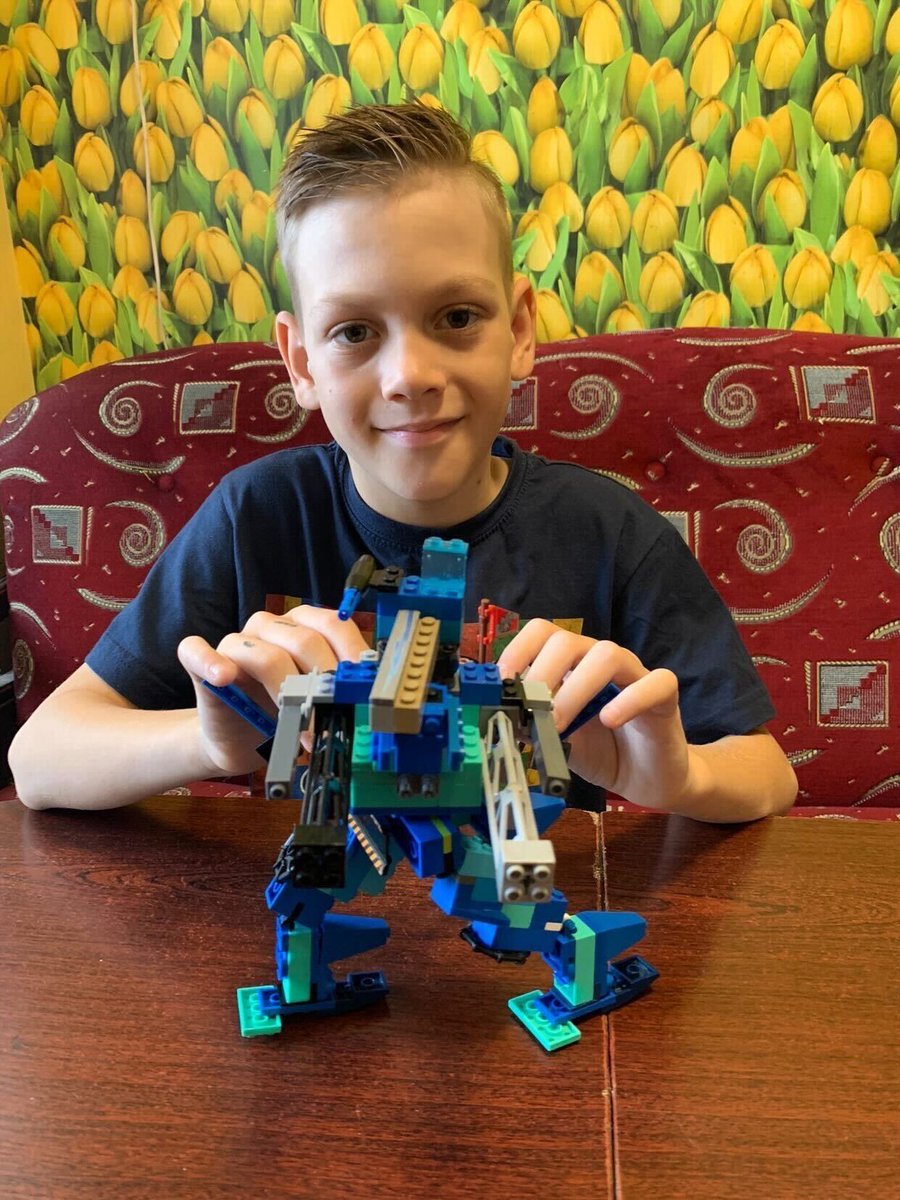 Goodable's tweet photo. This is Andriy. He's eleven and loves Lego.

When his family fled Ukraine, he had to leave his Legos behind. So his dad put a call out asking if anyone had any they could send him.

He thought a few people would help.

Instead, they got hundreds of Legos from around the world. https://t.co/Lts9shV9d1