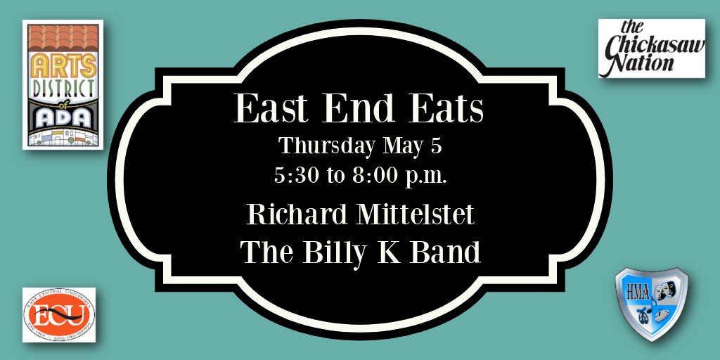 Put this on your calendar! East End Eats is presented by <a href="/ChickasawNation/">The Chickasaw Nation</a> and we are grateful for their support.