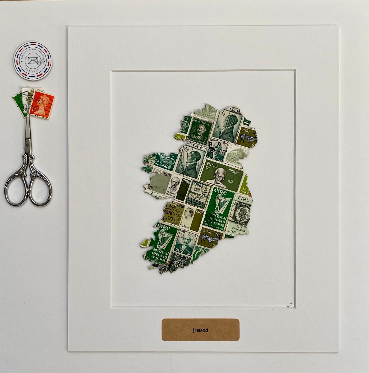 zebrakat2013's tweet photo. Excited to share this item from my #etsy shop: Map Of Ireland/Ireland/Country Map of Ireland/Personalised/Handmade/Vintage Postage Stamp Art - 12x10" Unframed Art https://t.co/SlC7ZjDIzf
#makershour #mhhsbd #craftbizparty #eiremap #mapofireland #ireland #postagestampart #art https://t.co/LPpPCRSHKK