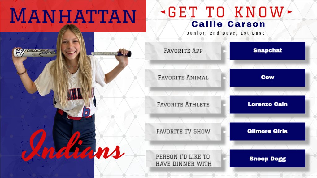MHSSoftball6's tweet photo. @SnoopDogg  you free for dinner?  Get to know Callie Carson https://t.co/ZiqdoGHza6