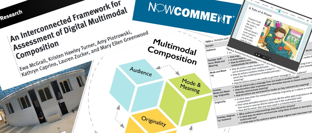 Tonight (and over the next few weeks) at 9E/8C/7M/6P at kumospace.com/youthvoices, teachers will be sharing multimodal projects and using (and learning about) "An Interconnected Framework for Assessment of Digital Multimodal Composition" nowcomment.com/documents/Mult… Please join us! #nwp