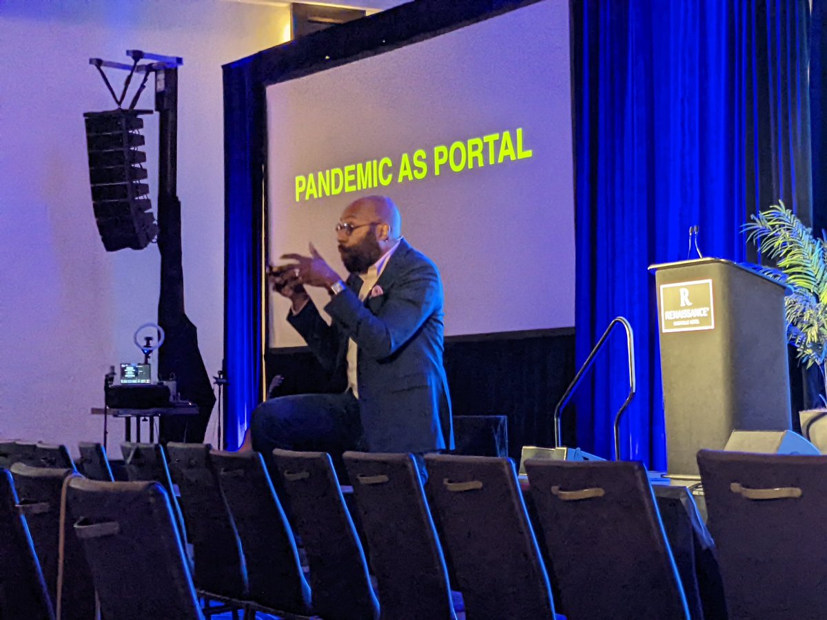 We need to be ushers to a portal of new possibilities. <a href="/chrisemdin/">Christopher Emdin</a> #cosn2022