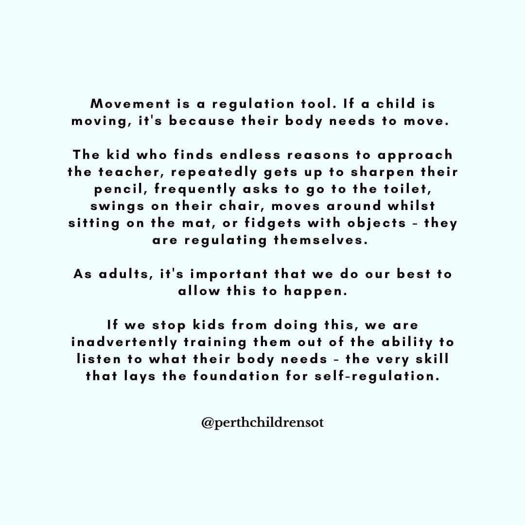 Movement is so important for self regulation and learning!  <a href="/SycamoreCreekES/">Sycamore Creek ES</a>