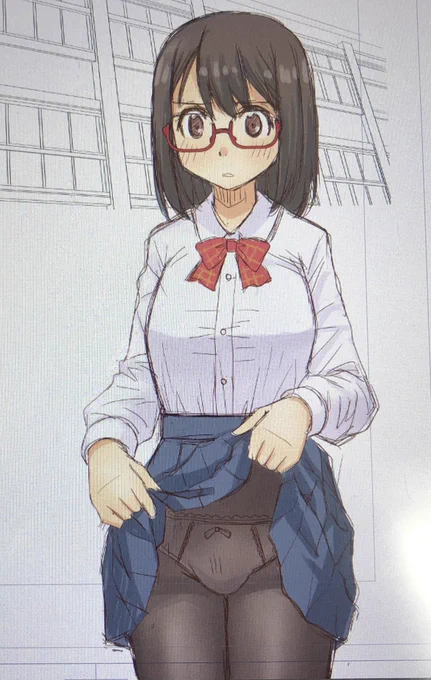 ひだスカート難しい。 