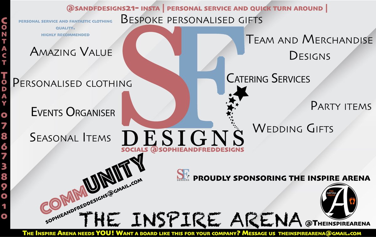 Opportunity &amp; Partnership 🌟

We are looking for Companies and Businesses to Partner with us and get a custom-designed sponsorship board that will advertise your company to thousands of people whilst allowing us to have a HUGE impact on hundreds of children's and adults' lives‼️