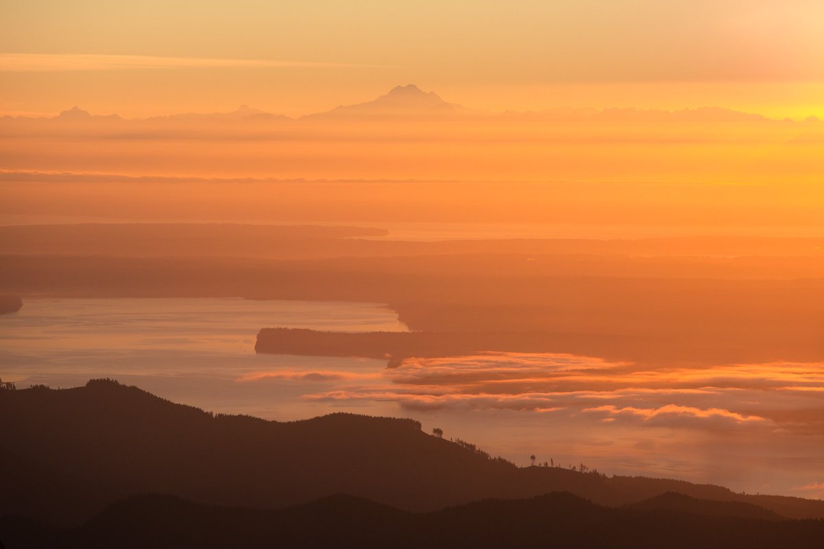 Light erupting through the mist