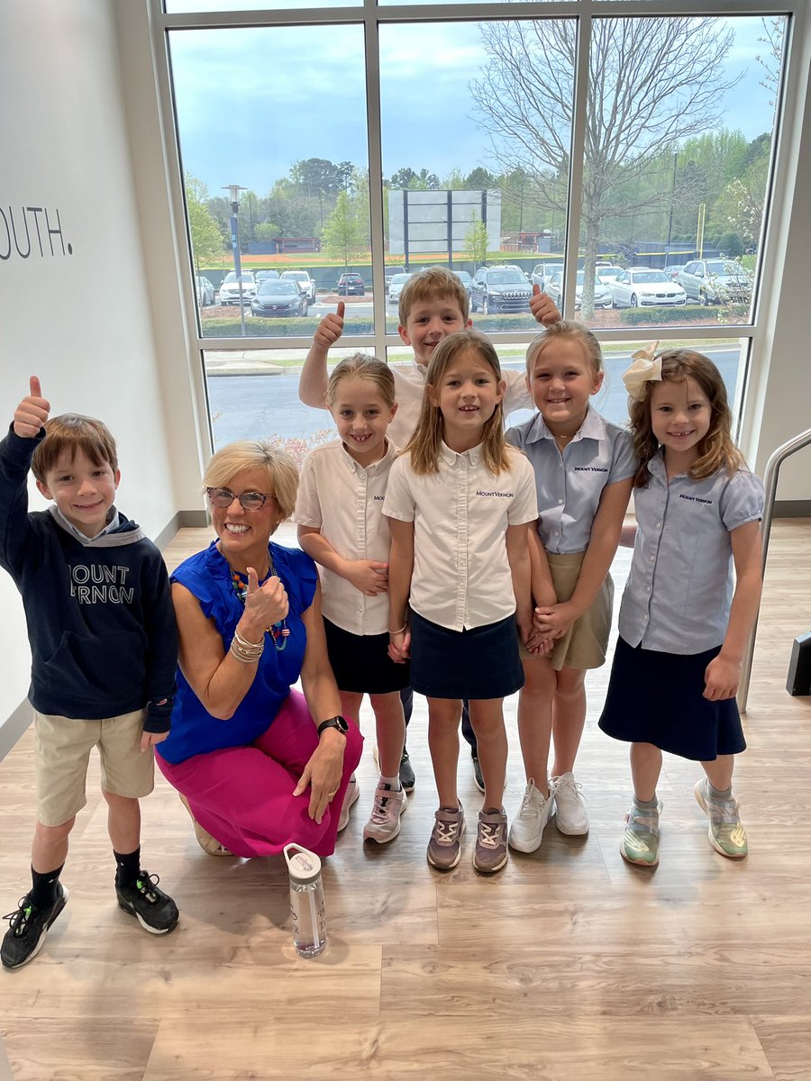 Probably my high 😊 for today ... Touring the learning studios and community spaces while talking all things GTD (Getting Things Done) with #mvpschool #classof2033 they asked so many great Q?s 💙#lifeofaprincipal