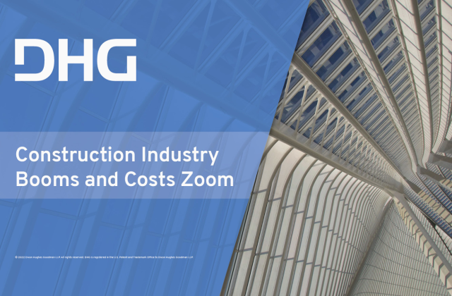 The #construction industry has experienced a number of changes and challenges in recent years. @DHGLLP shares insight on impacts to the housing inventory, supply chain and labor. Learn more. bit.ly/3xH7mQH