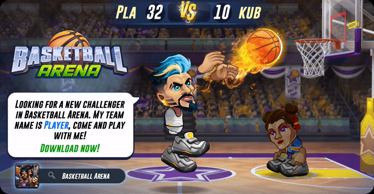 Looking for a new challenger in Basketball Arena. My team name is Player, come and play with me! Download now! app.adjust.com/5t7gxjd_g6ws1sj #basketballarena ⁦<a href="/basket_arena/">Basketball Arena</a>⁩