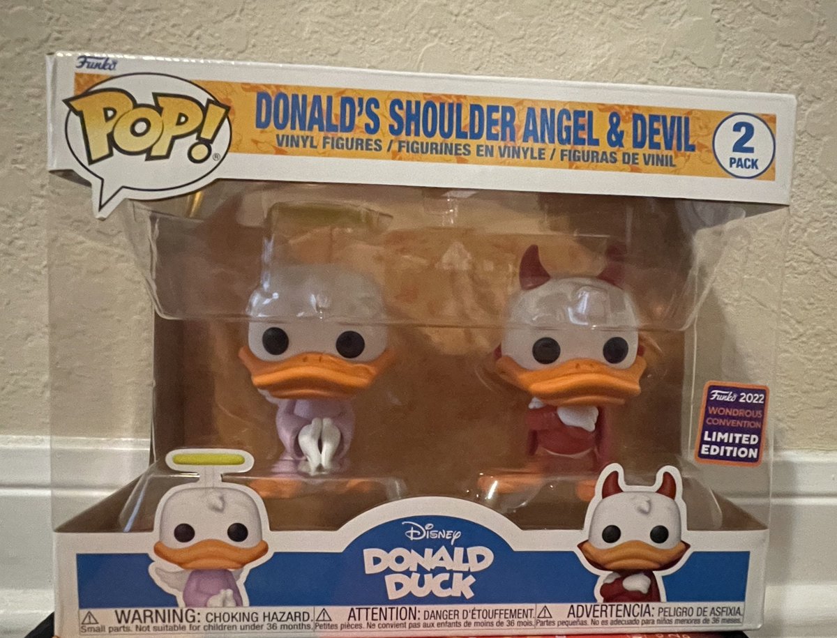 FunkoPopPapi's tweet image. Are you naughty or nice,that’s the question?
 Donald’s shoulder angel &amp;amp; devil 2 pack 
This one really caught my eye  
#Funko #funkoPOP #FunkoSODA #FunkoPOPNews #funko #poptop #CollectorsHelpingCollectors