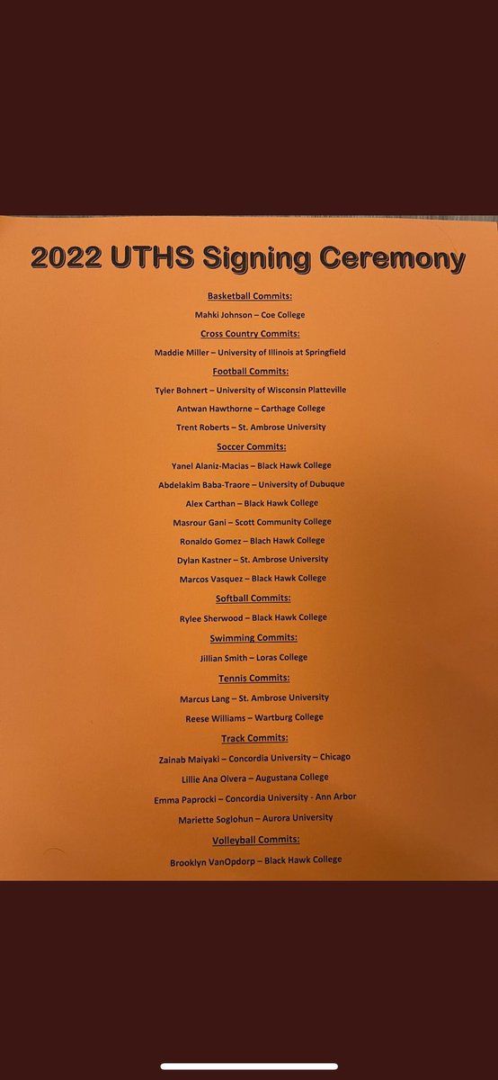 Today we honored our seniors going to play at the next level. It was a great event and thanks to <a href="/uths_athletics/">AD</a> for putting it together. 

Also thanks to our players coming to support their teammates as they take the next step! 

#PantherPride #RecrUiT