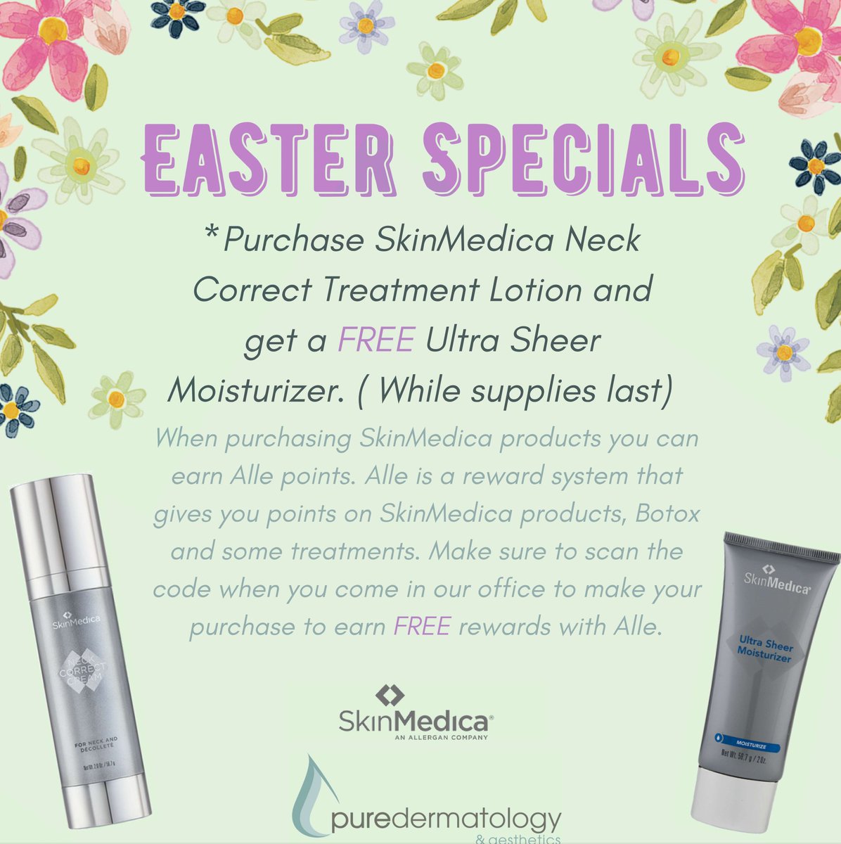 PureDermatology's tweet photo. 🐣 Easter is just around the corner! 🐣

Pure has all of your Easter needs here from EltaMD, Revision Skincare, and SkinMedica! 

Call us today at 205.682.8022, and you can find the perfect fit for your friends, family, and yourself! 💖

#easter #easterbasket #dermatology https://t.co/ywNIoQwzBB