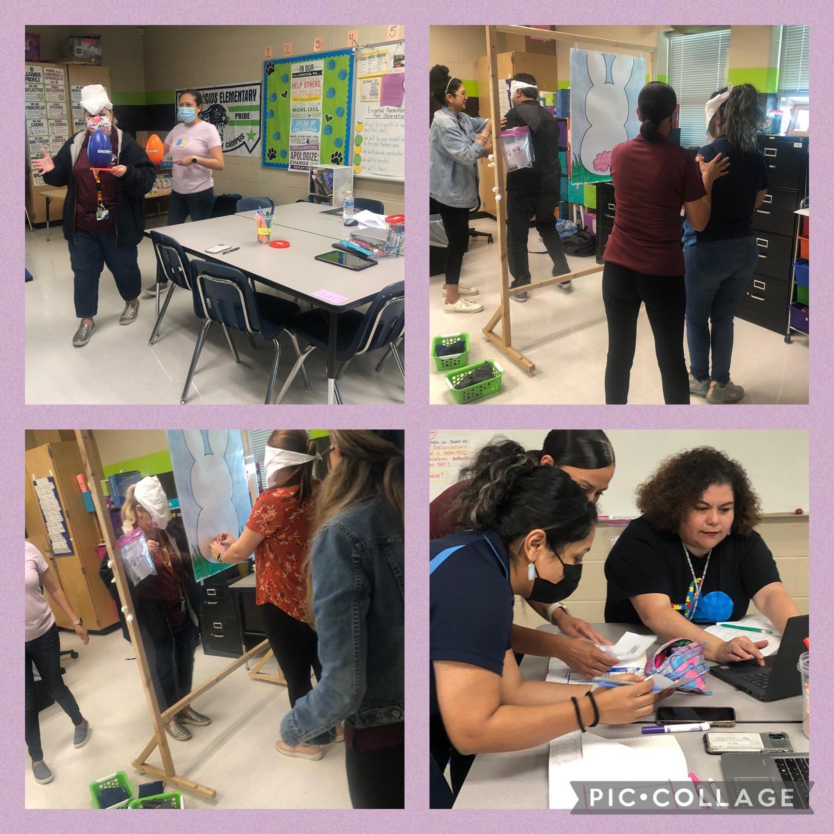 MichelleFox956's tweet photo. 1st Annual Easter Games based on TEEMS Overview for End of Year procedures during todays CLCs. Games were centered around understanding, application, and teacher engagement. It was a hit! #IBschool #Easter2022 #EasterGames #CollaborativeLearningCommunity https://t.co/cUMqJnaHnt