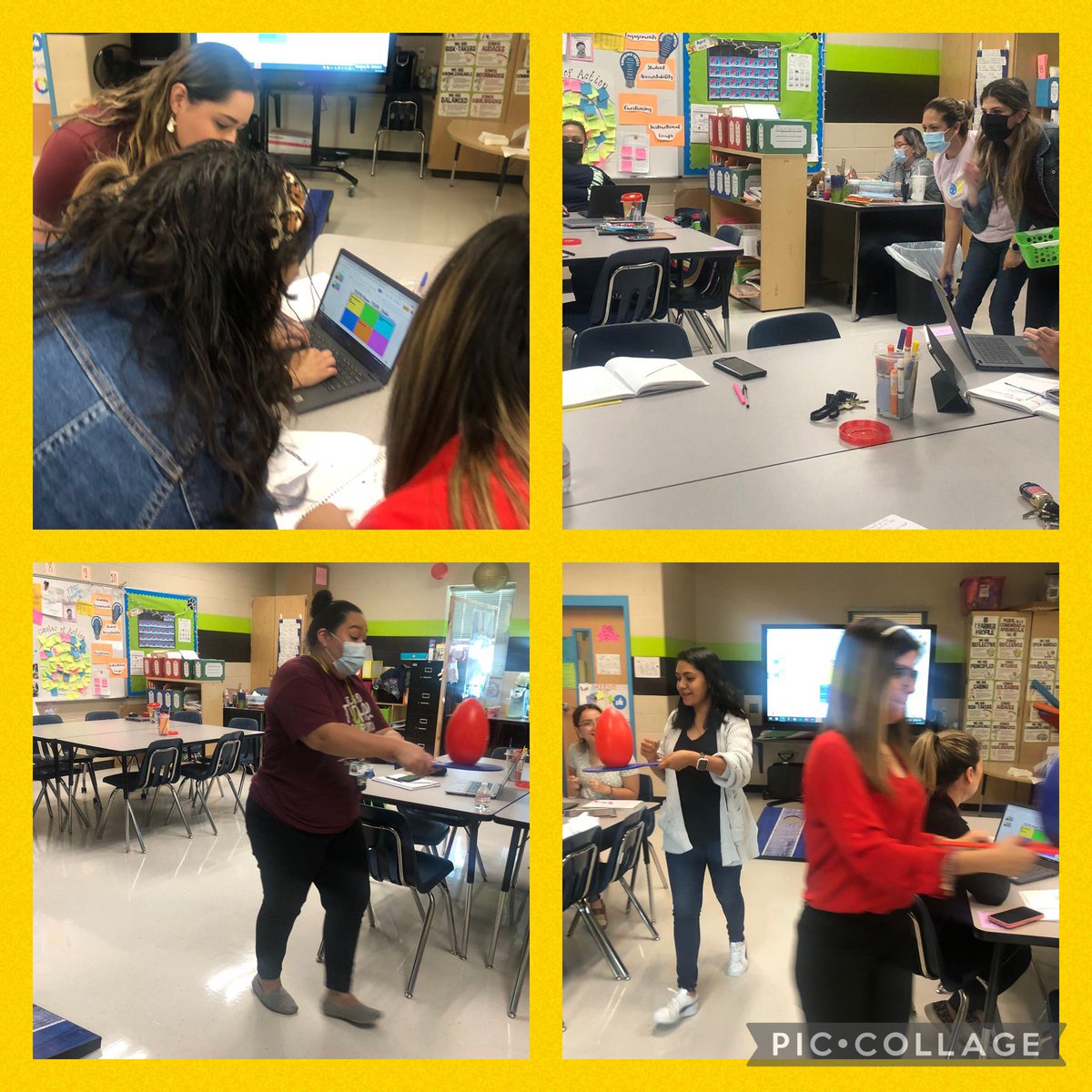 MichelleFox956's tweet photo. 1st Annual Easter Games based on TEEMS Overview for End of Year procedures during todays CLCs. Games were centered around understanding, application, and teacher engagement. It was a hit! #IBschool #Easter2022 #EasterGames #CollaborativeLearningCommunity https://t.co/cUMqJnaHnt