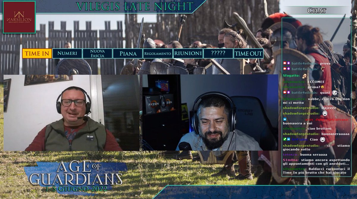 Battle4Vilegis's tweet photo. LIVE NOW!
Parliamo dell'evento di giugno #AoG in lungo e largo: partecipanti, iscrizioni, logistica, disposizione delle #Casate, regolamento... Volete altro? Raggiungeteci su #twitch
https://t.co/BCp8Npl6bb
#b4v #larp #gdr #grv https://t.co/WPsEYFSOCZ