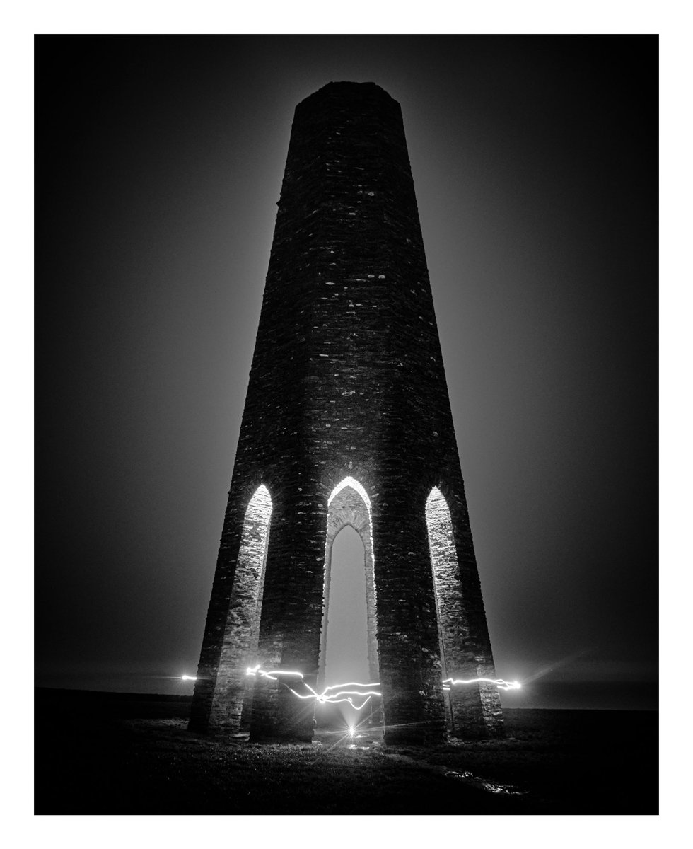 liamjblizard's tweet photo. #FSMonthly - monochrome. 

A grey and murky evening at the Daymark in Devon. Lit the inside up with my iPhone, and went for a wander round with my head torch. https://t.co/yxvzVv9wO9