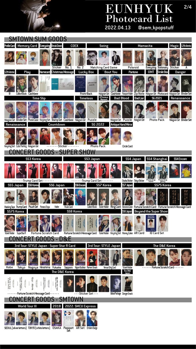 SUPER JUNIOR - INDIVIDUAL - EUNHYUK] [2022.04.13 | Photocard List