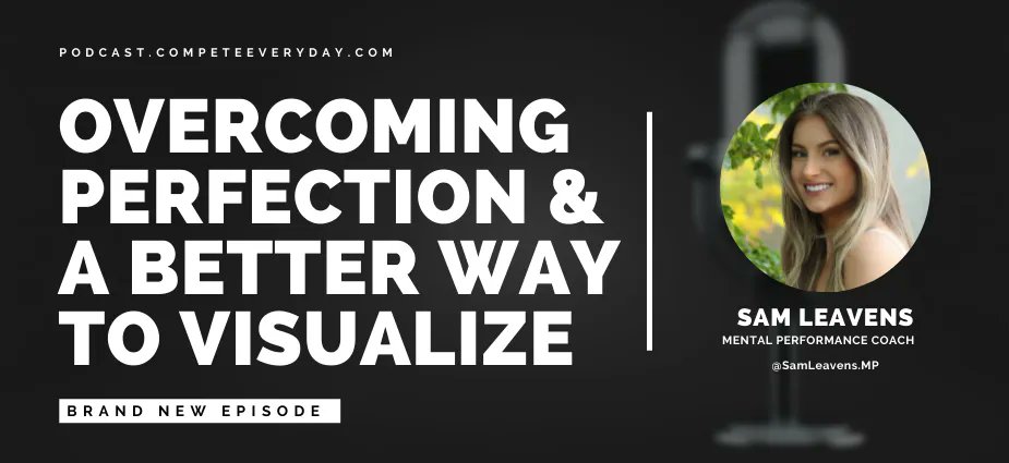 #Mentalperformance #coach <a href="/SamLeavens1T/">Sam Leavens, MS, CMPC</a> discusses our internal battle with perfectionism and performance, growth, and why visualization is more powerful than "believe it and you'll manifest it."

Listen: buff.ly/3Li19hm

#podcast #mindsetmatters #mindsetshift #compete