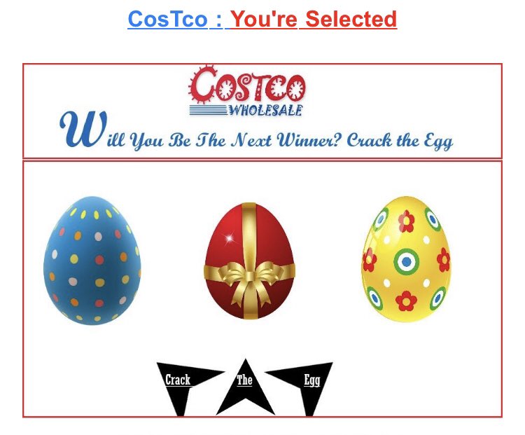 Can’t stop thinking about this fake cosTco spam logo