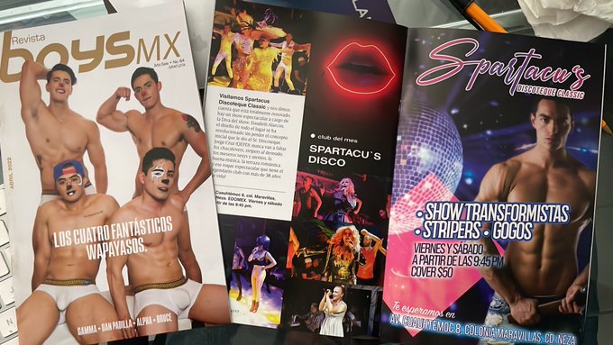 SPARTACU’S DISCO es un CL?SICO y está en las páginas de @revistaboysmx Tienes que ver lo renovado que