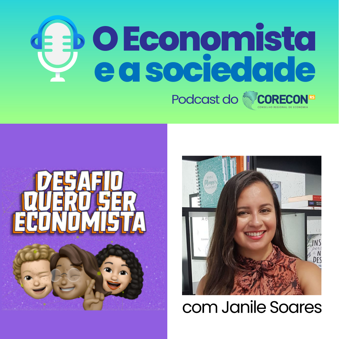 CORECON4REGIAO's tweet photo. O Corecon-RS lança o primeiro episódio de seu novo Podcast "O Economista e a Sociedade", onde a economista Janile Soares traz informações sobre como os estudantes do ensino médio  podem fazer para participar do "Desafio Quero Ser Economista"!

Escute em: https://t.co/O1BXrUpaWV https://t.co/SiDCfubpT5